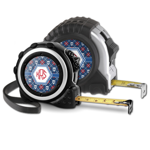 Knitted Argyle & Skulls Parent tape measure