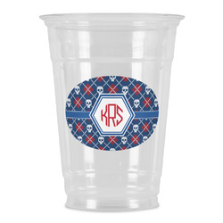 Knitted Argyle & Skulls Party Cups - 16oz (Personalized)