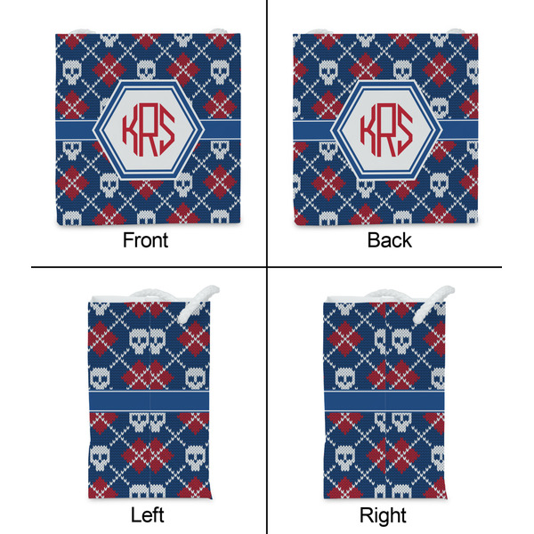 Knitted Argyle & Skulls Party Favor Gift Bag - Gloss - Approval