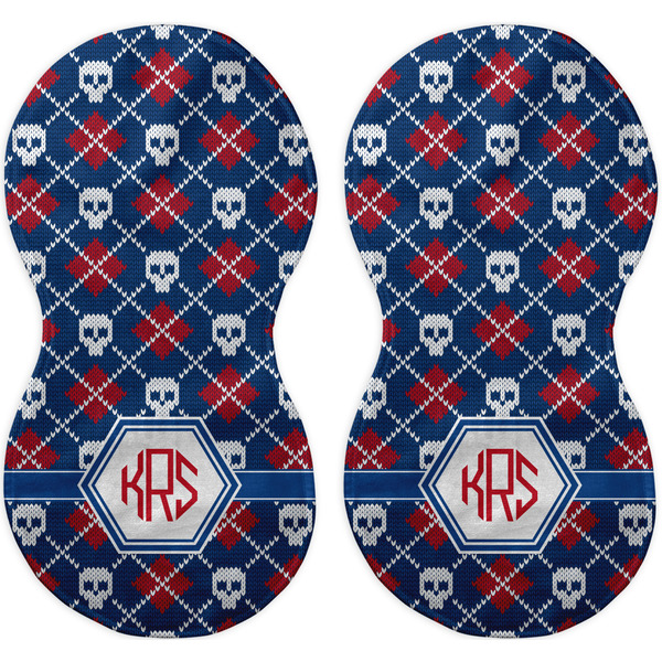 Knitted Argyle & Skulls Peanut Shaped Burps - Approval