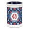 Knitted Argyle & Skulls Ceramic Pencil Holders - Blue