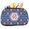 Knitted Argyle & Skulls Neoprene Pencil Case - Medium w/ Monogram