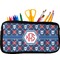 Knitted Argyle & Skulls Neoprene Pencil Case - Small w/ Monogram