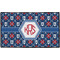 Knitted Argyle & Skulls Door Mat - 60"x36" (Personalized)