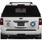 Knitted Argyle & Skulls Personalized Car Magnets on Ford Explorer