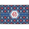 Knitted Argyle & Skulls Door Mat - 36"x24" (Personalized)