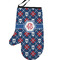 Knitted Argyle & Skulls Left Oven Mitt (Personalized)