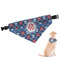 Knitted Argyle & Skulls Dog Bandana - Small (Personalized)