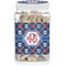 Knitted Argyle & Skulls Dog Treat Jar (Personalized)