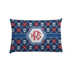 Knitted Argyle & Skulls Pillow Case - Standard (Personalized)