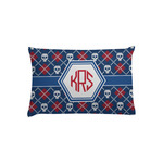 Knitted Argyle & Skulls Pillow Case - Toddler (Personalized)