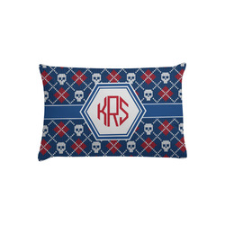 Knitted Argyle & Skulls Pillow Case - Toddler (Personalized)