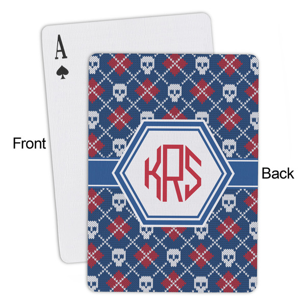 Knitted Argyle & Skulls Playing Cards - Approval