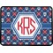 Knitted Argyle & Skulls Rectangular Trailer Hitch Cover (Personalized)