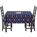Knitted Argyle & Skulls Tablecloth (Personalized)