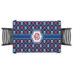 Knitted Argyle & Skulls Tablecloth - 58"x58" (Personalized)