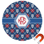 Knitted Argyle & Skulls Car Magnet (Personalized)