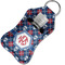 Knitted Argyle & Skulls Sanitizer Holder Keychain - Small in Case