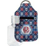 Knitted Argyle & Skulls Hand Sanitizer & Keychain Holder (Personalized)