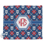 Knitted Argyle & Skulls Security Blanket (Personalized)