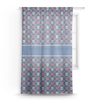 Knitted Argyle & Skulls Sheer Curtains (Personalized)