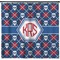 Knitted Argyle & Skulls Shower Curtain (Personalized) (Non-Approval)