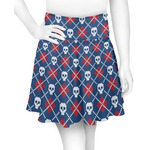 Knitted Argyle & Skulls Skater Skirt (Personalized)