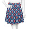 Knitted Argyle & Skulls Skater Skirt - 2X Large