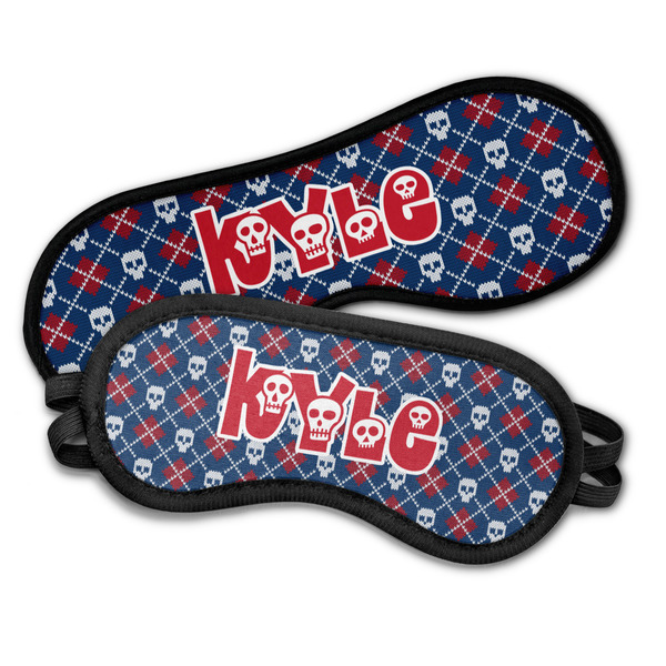 Knitted Argyle & Skulls Sleeping Eye Masks - PARENT