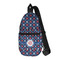 Knitted Argyle & Skulls Sling Bag (Personalized)