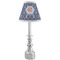 Knitted Argyle & Skulls Small Chandelier Lamp - LIFESTYLE (on candle stick)