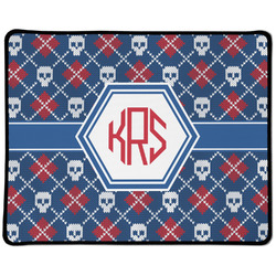 Knitted Argyle & Skulls Large Gaming Mouse Pad - 12.5" x 10" (Personalized)