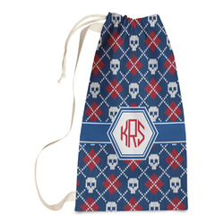 Knitted Argyle & Skulls Laundry Bags - Small (Personalized)