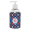 Knitted Argyle & Skulls Plastic Soap / Lotion Dispenser (8 oz - Small - White) (Personalized)