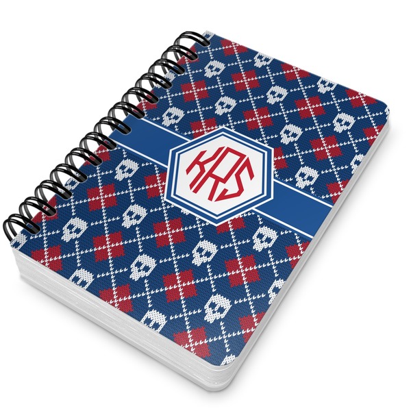 Knitted Argyle & Skulls Spiral Journal 5 x 7 - Main