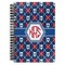 Knitted Argyle & Skulls Spiral Notebook (Personalized)
