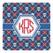 Knitted Argyle & Skulls Square Decal