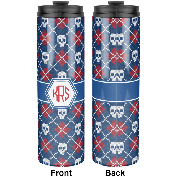 Knitted Argyle & Skulls Stainless Steel Tumbler 20 Oz - Approval