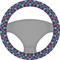 Knitted Argyle & Skulls Steering Wheel Cover