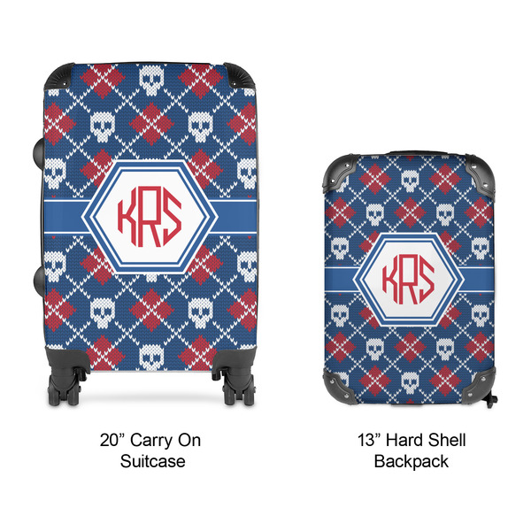 Knitted Argyle & Skulls Suitcase Set 4 - APPROVAL