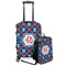Knitted Argyle & Skulls Kids 2-Piece Luggage Set - Suitcase & Backpack (Personalized)