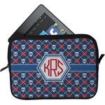 Knitted Argyle & Skulls Tablet Case / Sleeve (Personalized)