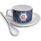 Knitted Argyle & Skulls Tea Cup - Single (Personalized)