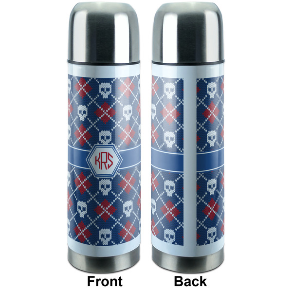 Knitted Argyle & Skulls Thermos - Apvl