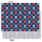 Knitted Argyle & Skulls Tissue Paper - Heavyweight - Large - Front & Back