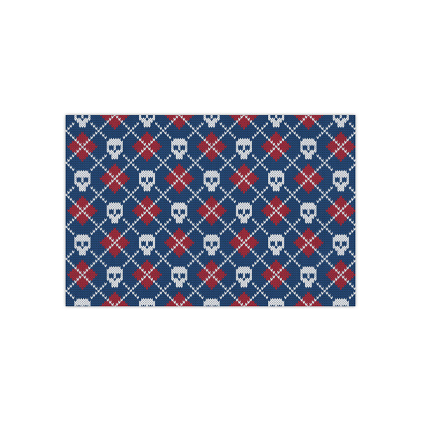 Custom Knitted Argyle & Skulls Tissue Paper Sheets - Small - Heavyweight