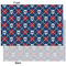 Knitted Argyle & Skulls Tissue Paper - Heavyweight - XL - Front & Back