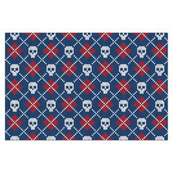 Knitted Argyle & Skulls Tissue Paper Sheets - X-Large - Heavyweight