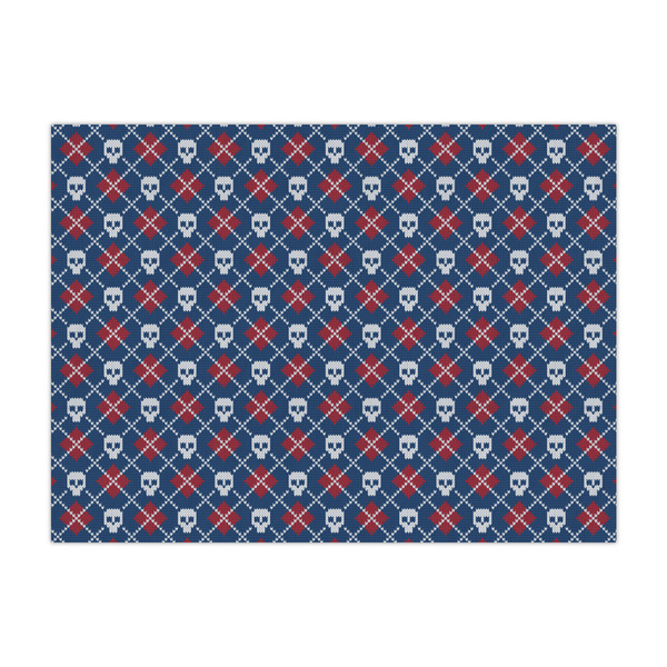 Custom Knitted Argyle & Skulls Large Tissue Papers Sheets - Lightweight
