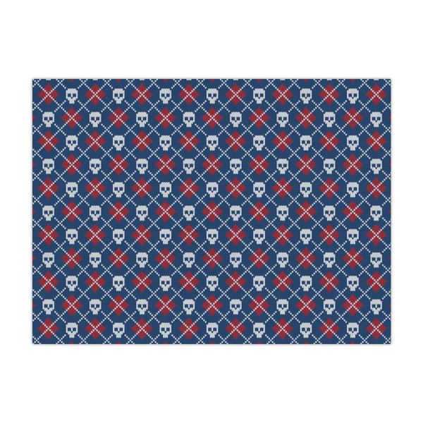 Custom Knitted Argyle & Skulls Tissue Paper Sheets - Large - Lightweight